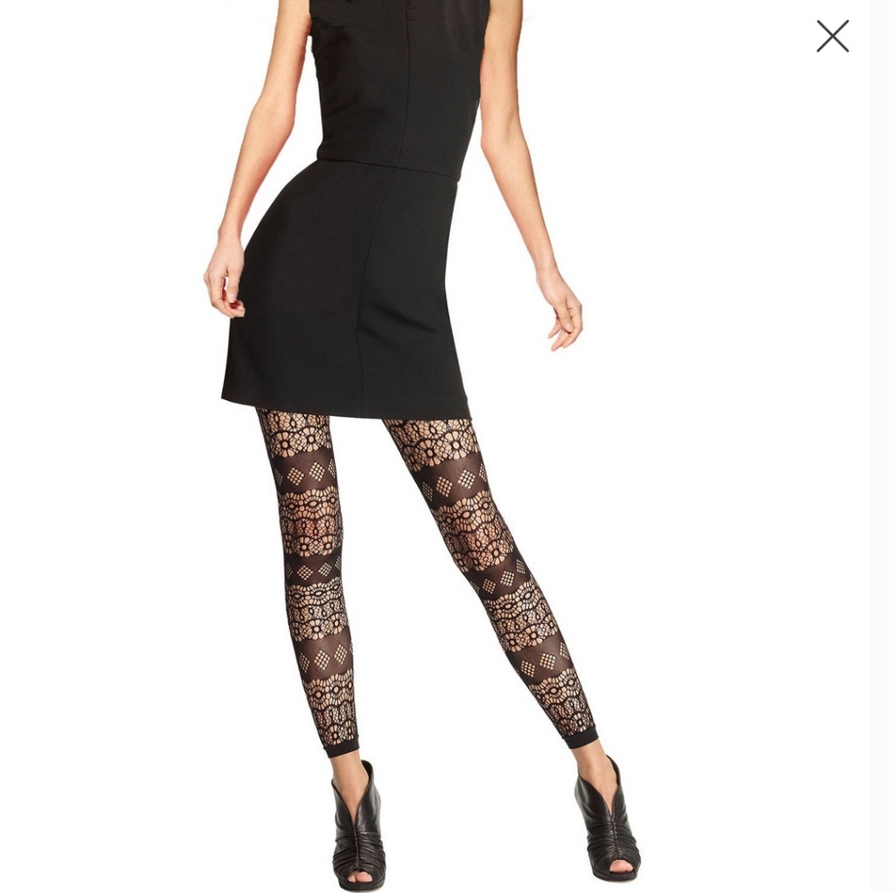 🆕 Fashion multi-pattern openwork Footless Tights - Picture 5 of 5